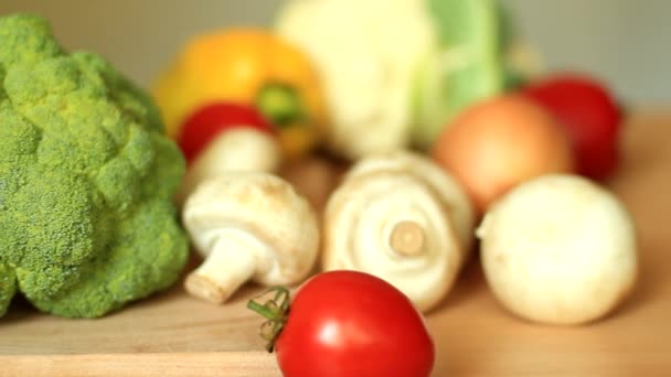 főzés friss zöldségek - Felvétel, videó