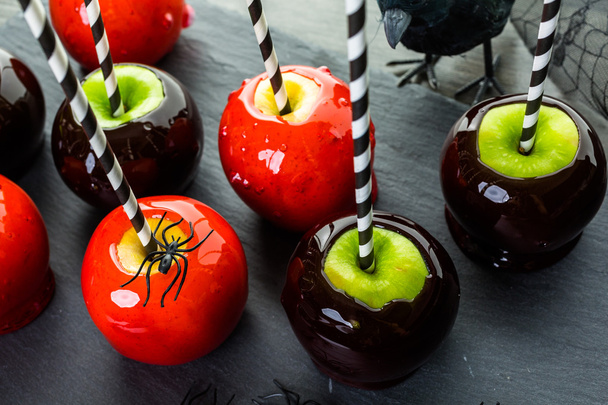 Handmade candy apples - Foto, imagen
