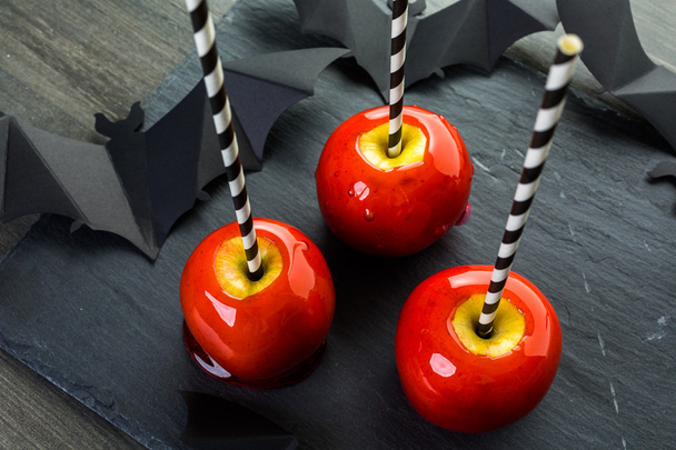 Handmade candy apples - Foto, imagen