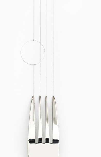 the cutlery, fork closeup - 写真・画像