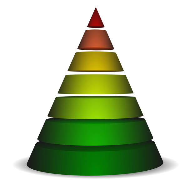 sliced cone pyramid - Вектор, зображення
