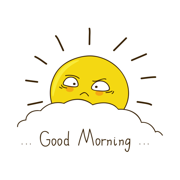 good morning sun - Vector, Image