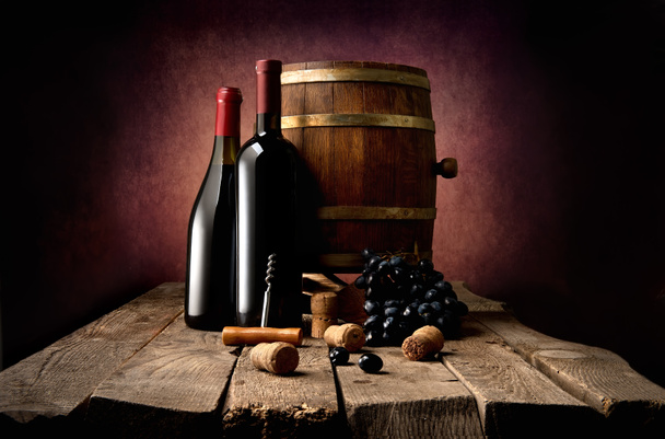 víno a vývrtka - Fotografie, Obrázek