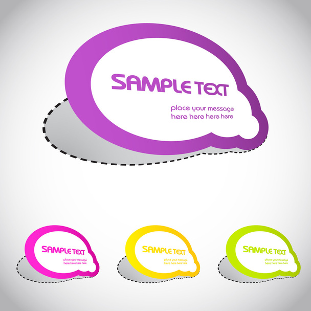 Colorful vector stickers for your text - Vector, Image