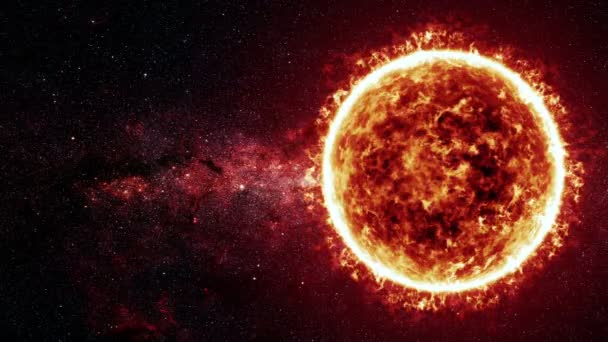 太陽の表面と太陽フレアのアニメーション - Záběry, video