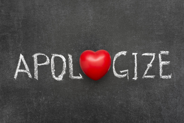 apologize word handwritten - Photo, Image