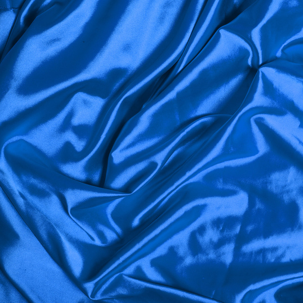 Smooth elegant blue silk background - Photo, Image