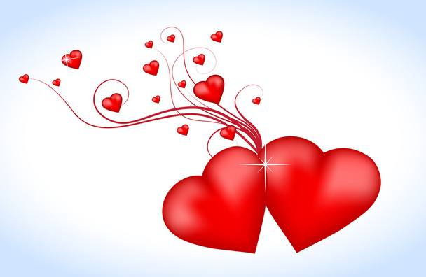 Red hearts - Vector, Image