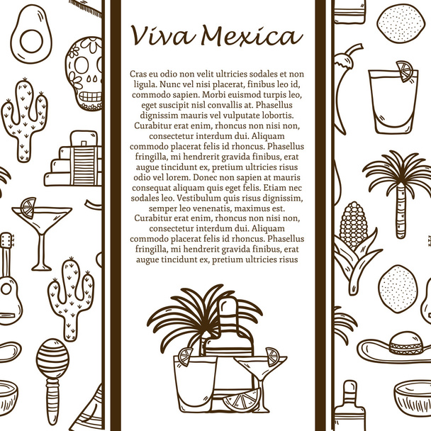 Vector Mexico travel concept - Vector, Image