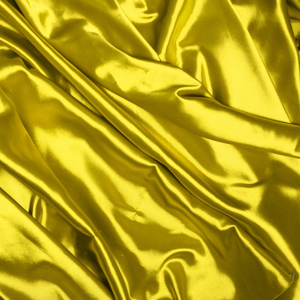 Smooth elegant yellow silk background - Foto, immagini