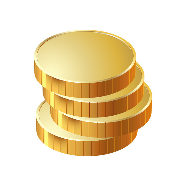 money coin pile of gold - Фото, изображение