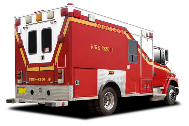 ambulance brand reddingsvoertuig - Foto, afbeelding