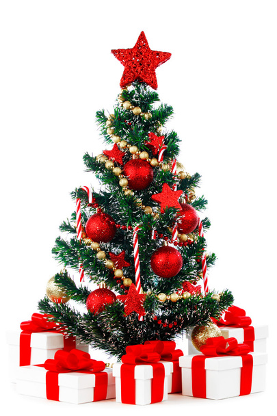 Dekorovaný vánoční stromek - Fotografie, Obrázek
