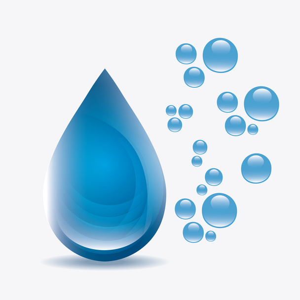 Ahorre agua ecología
 - Vector, imagen