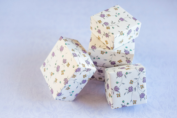 Floral Pattern Paper Boxes For Stuff - Photo, Image