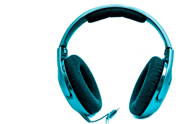 δροσερό ακουστικά απομονωθεί σε λευκό φόντο - Φωτογραφία, εικόνα