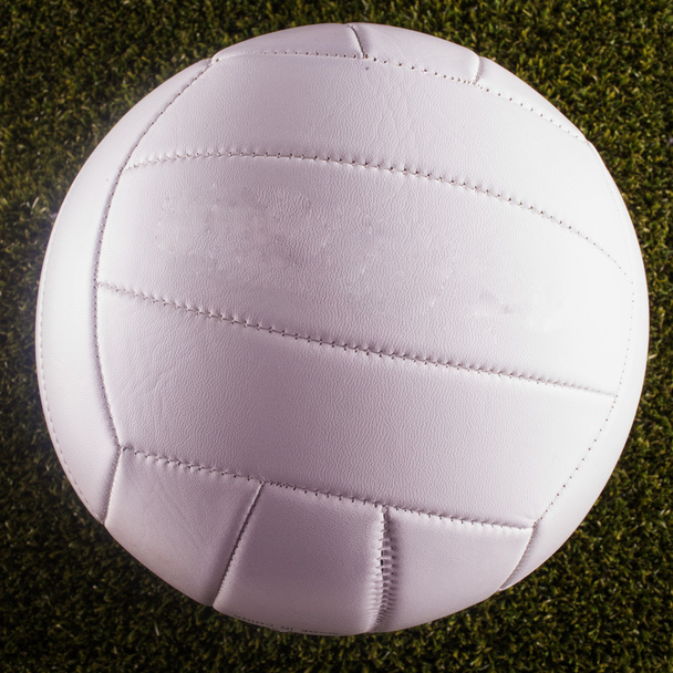 Voleibol blanco sobre hierba, imagen cuadrada
 - Foto, imagen