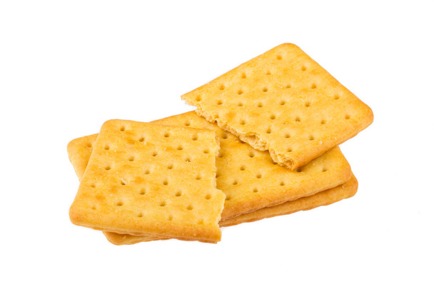 Galletas de queso sobre fondo blanco
 - Foto, imagen