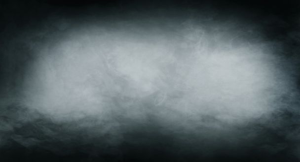Smoke texture over black background - Фото, изображение