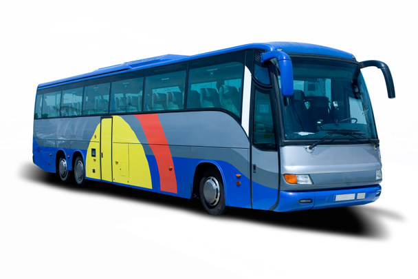 Blauwe Bus - Foto, afbeelding