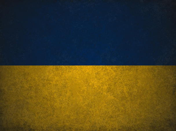 Grunge national flag of Ukraine - Photo, image