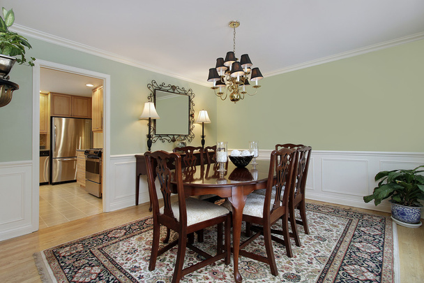 Dining room with kitchen view - Photo, Image