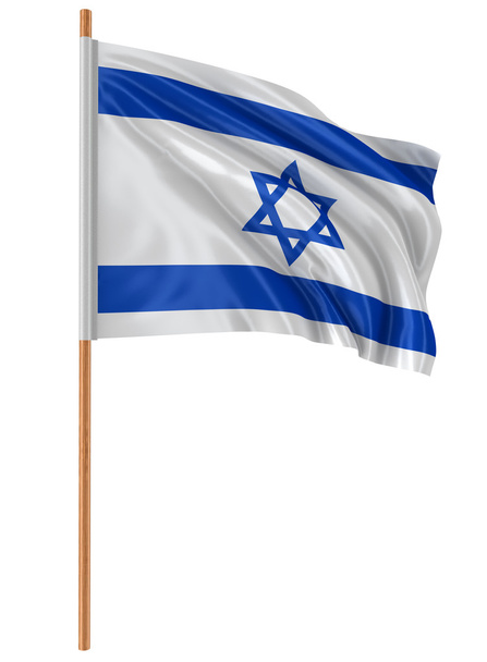 3D Israeli flag - Фото, изображение