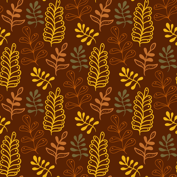 Autumn leaves background - Vector, Imagen