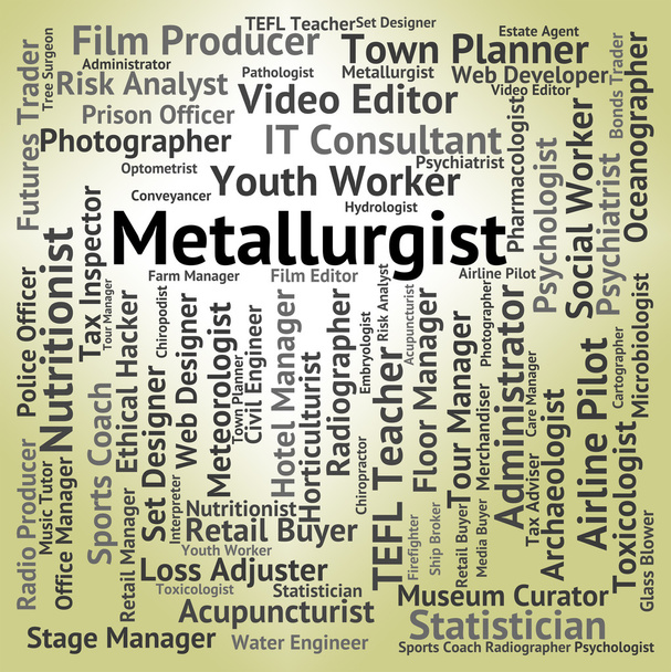 Metallurgi Job edustaa jalostajatyötä ja työntekijää
 - Valokuva, kuva