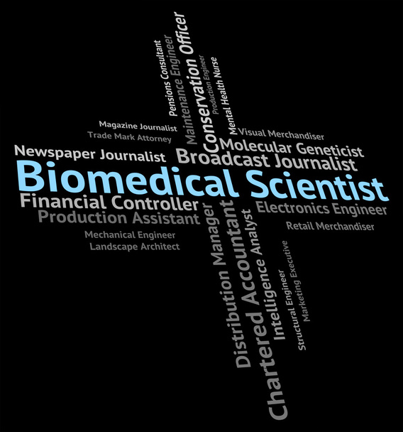 Biomedizin bedeutet Biomedizin-Text und Rekrutierung - Foto, Bild