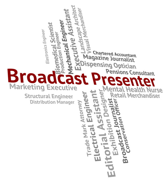 Presentador de Broadcast Muestra Persona Ancla Y Anfitrión
 - Foto, Imagen