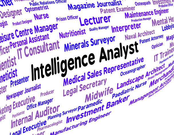 Intelligenz-Analyst zeigt intellektuelle Kapazitäten und Fähigkeiten an - Foto, Bild