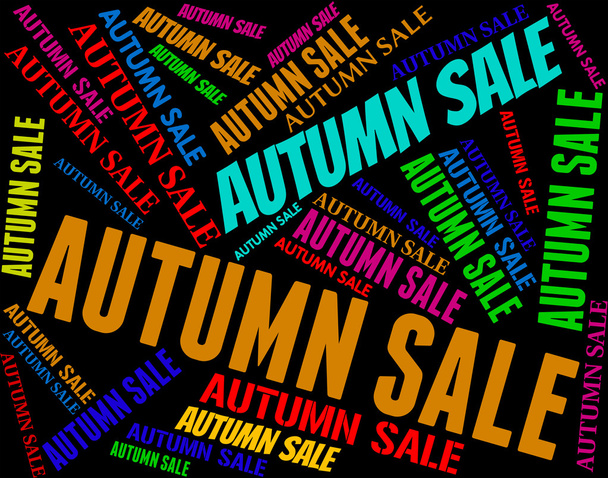 Autumn Sale Means Bargains Retail And Seasonal - Photo, Image
