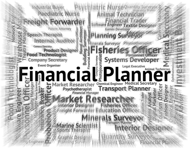 Finanční Plánovač ukazuje zaměstnanosti obchod a správce - Fotografie, Obrázek