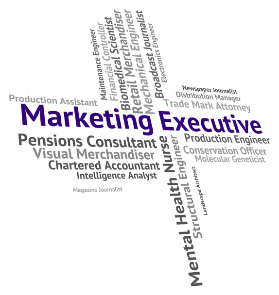 Marketing Executive jelzi, ügyvezető igazgató és a főnök - Fotó, kép