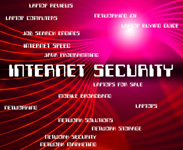 Seguridad en Internet indica World Wide Web And Word
 - Foto, imagen