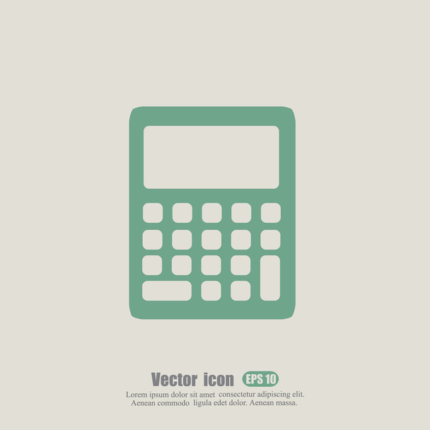 zakelijke calculatorpictogram - Vector, afbeelding