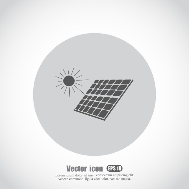 icono del panel solar - Vector, Imagen