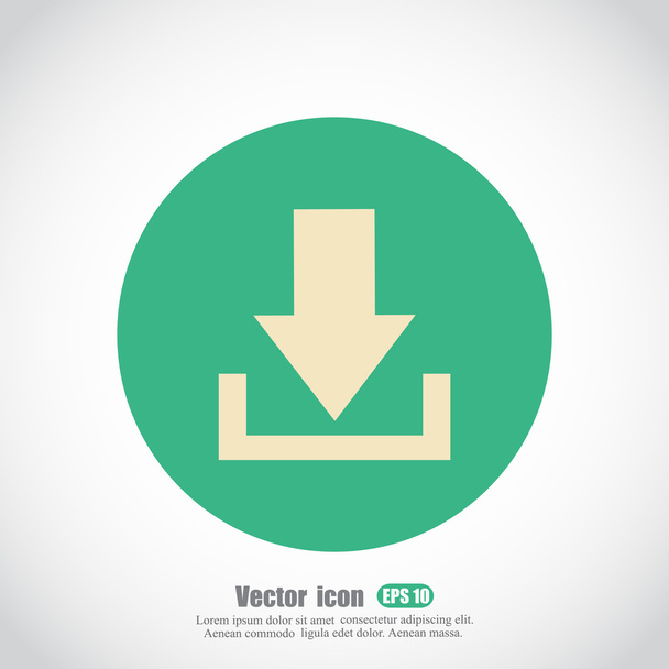 icône de téléchargement de fichier
 - Vecteur, image