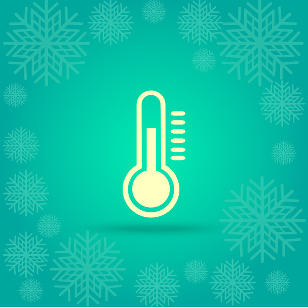 hőmérő, hőmérséklet-ikon - Vektor, kép