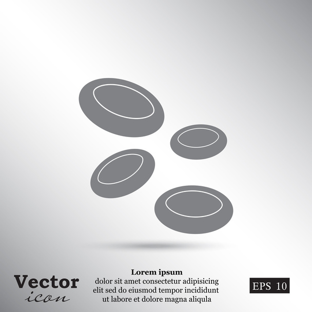 sedimentace krvinek ikona - Vektor, obrázek