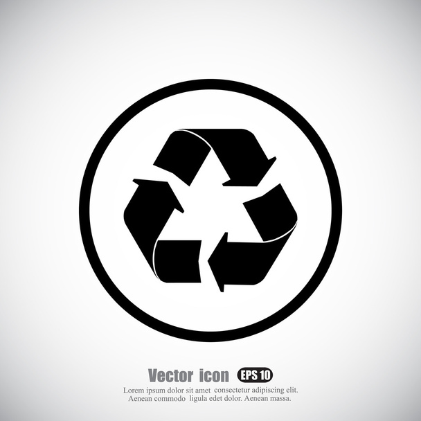 ícone de setas reciclar - Vetor, Imagem