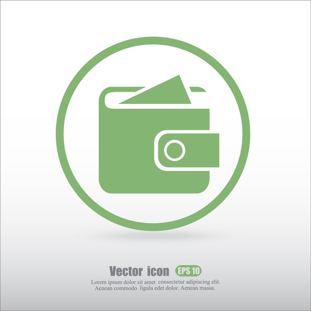 pocket wallet icon - Vector, Image