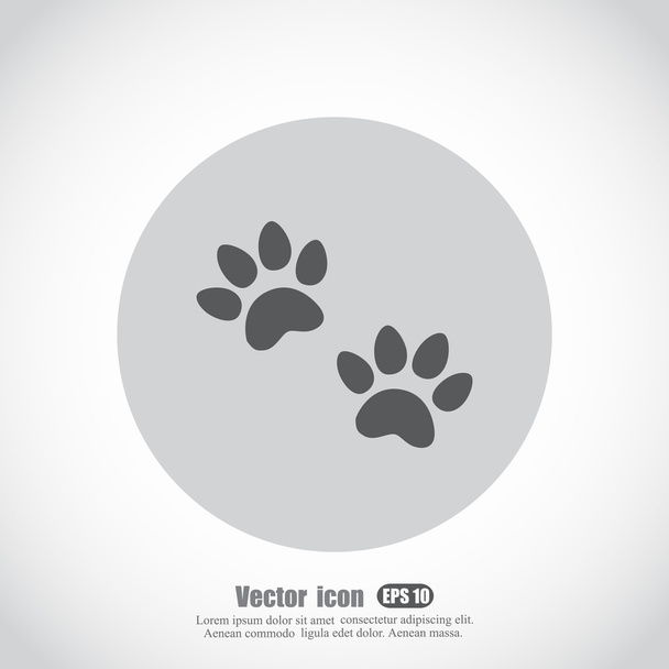 Icono de rastros animales
 - Vector, imagen