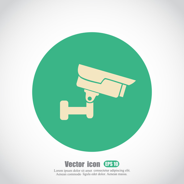 Video Surveillance Camera - Vector, Image