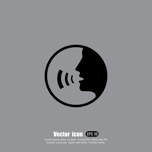 icono del habla humana
 - Vector, imagen