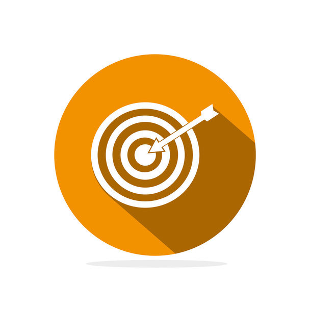 arrow in target icon - Vector, Image