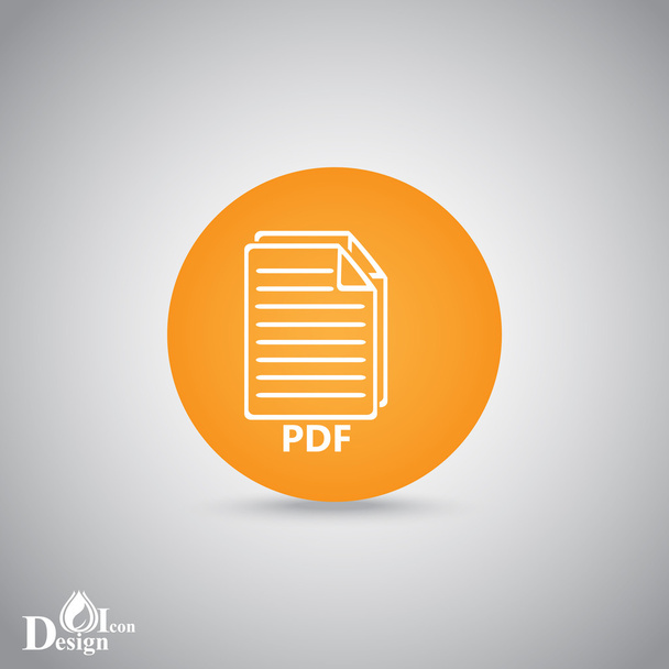 PDF-tiedostokuvake
 - Vektori, kuva