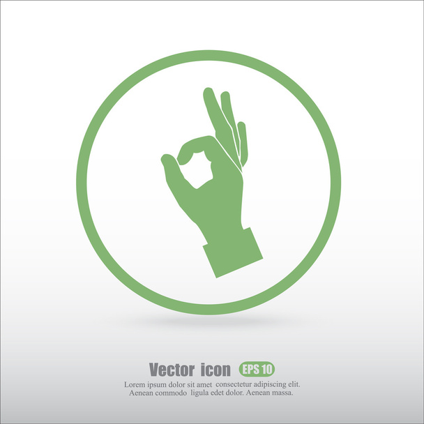 hand showing symbol - Vector, Image