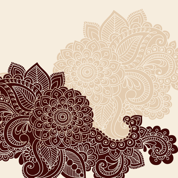 Henna Mehndi Tattoo Doodles éléments de conception vectorielle
 - Vecteur, image